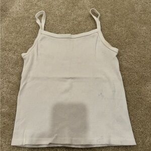 Brandy Melville Cream Ribbed Camisole